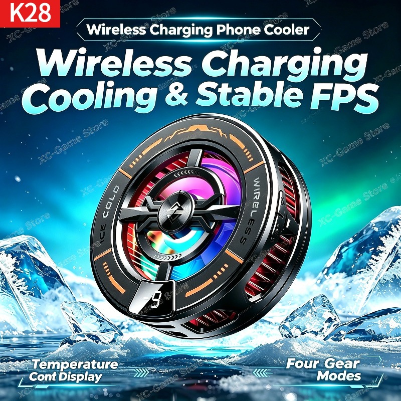 Gaming Zone Accessories - Cooler Magnético Semicondutor K28 para Celular