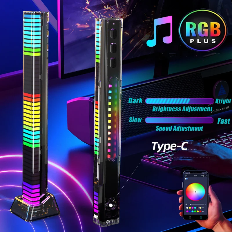 Gaming Accessories Lights - LED Rhythm Gaming Luz Ambiente, Controle