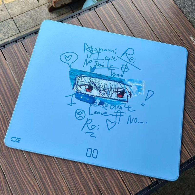 Gaming Accessories Anime - Mousepad Evangelion Rei Ayanami com Impressão