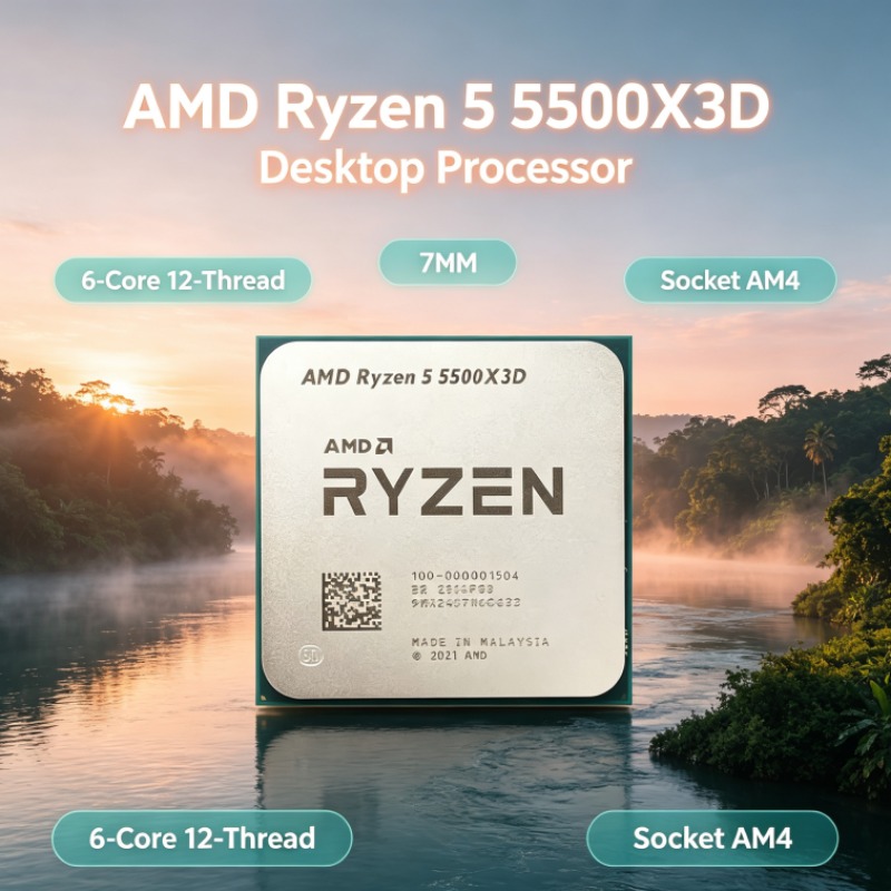 Amd Cpu Ryzen 5 - Processador AMD Ryzen 5 5500X3D para