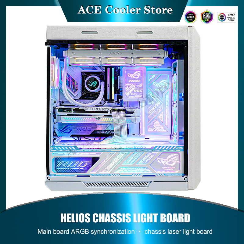 Gaming Accessories Lights - Placa traseira para pc com espelho