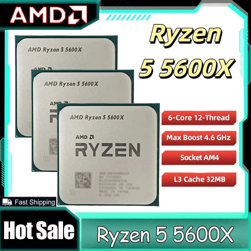 Amd Cpu Ryzen 5 - Processador AMD Ryzen 5 5600X, CPU