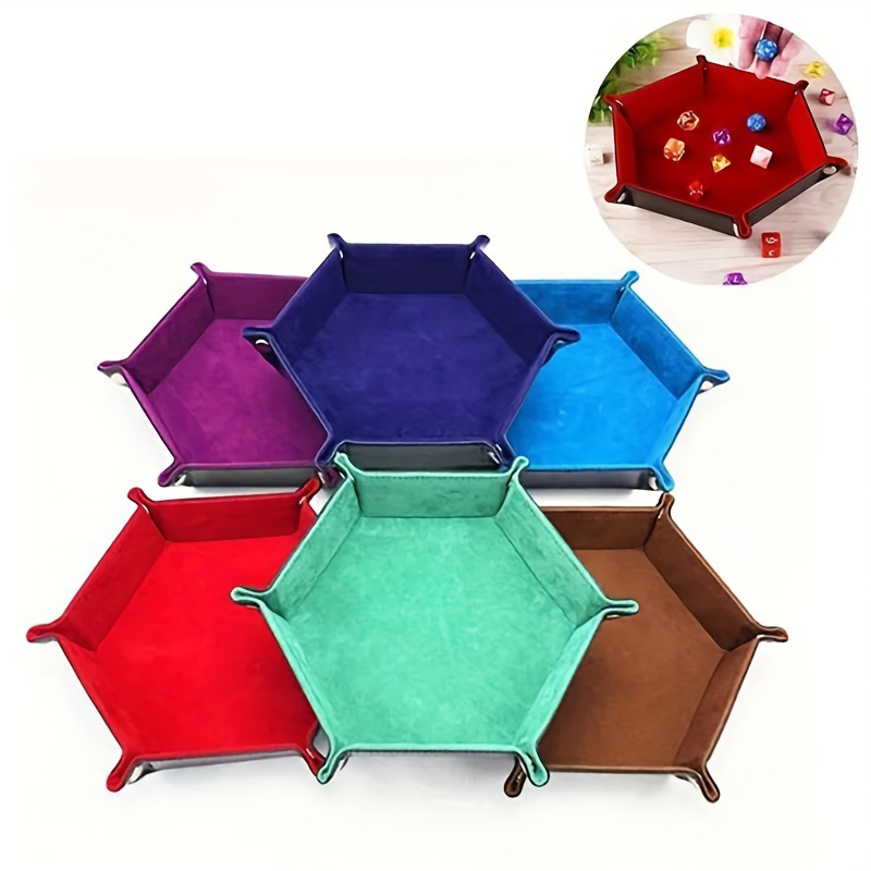 Essential Gaming Accessories - Bandeja de dados hexagonal clássica, bandeja