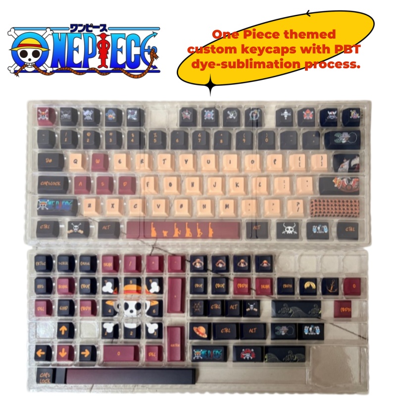 Gaming Accessories Anime - Teclas PBT personalizadas com tema de