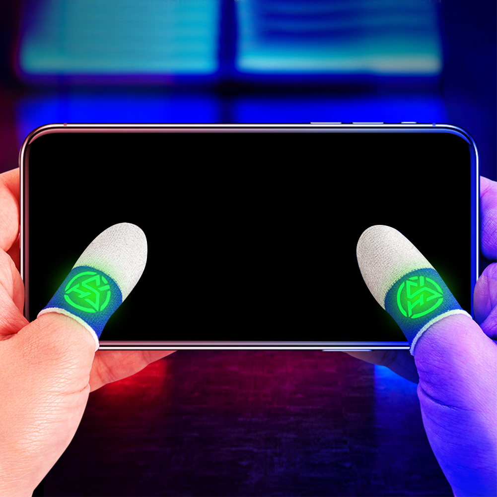 Gaming Accessories For Phone - Dedo polegar luvas respirável nightlight dedo