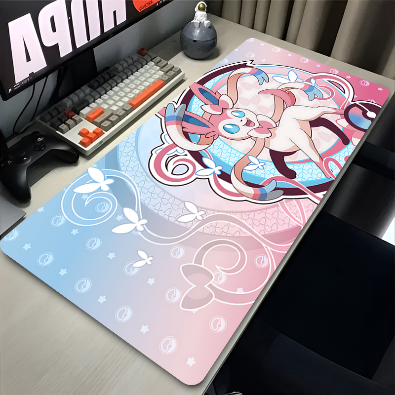 Gaming Accessories Setup - Mousepad Grande Rosa Fofo XXL para