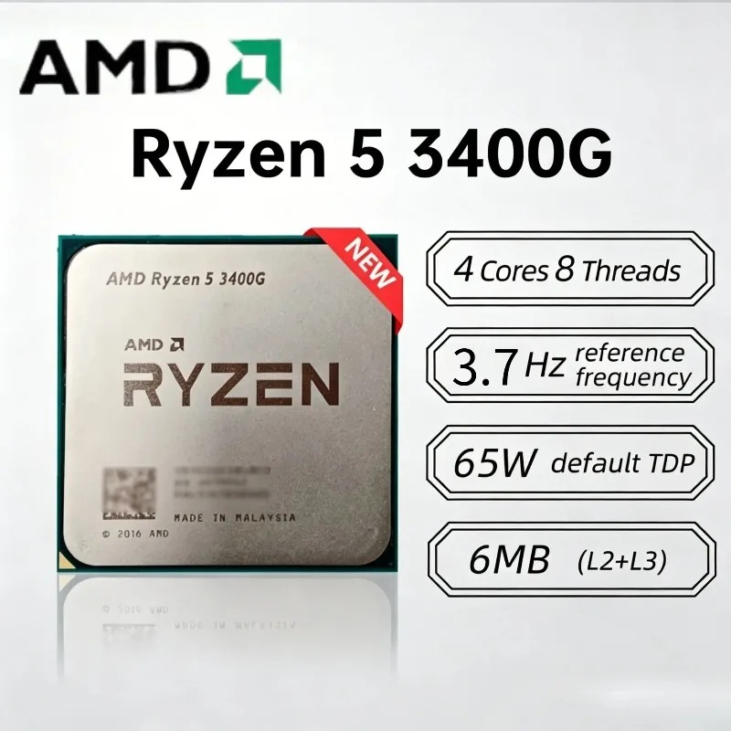 Processador AMD Ryzen 5 3400G  - Amd Cpu Ryzen 5 avaliação e preço