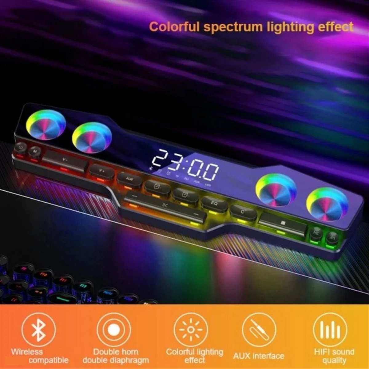 Caixas de Som Dazzle Colour DT - Gaming Accessories Lights avaliação e preço
