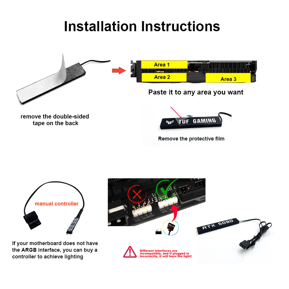 Painel de iluminação da placa  - Gaming Accessories Lights avaliação e preço
