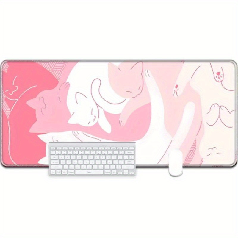 Kawaii rosa gato grande mouse  - Gaming Accessories Very avaliação e preço