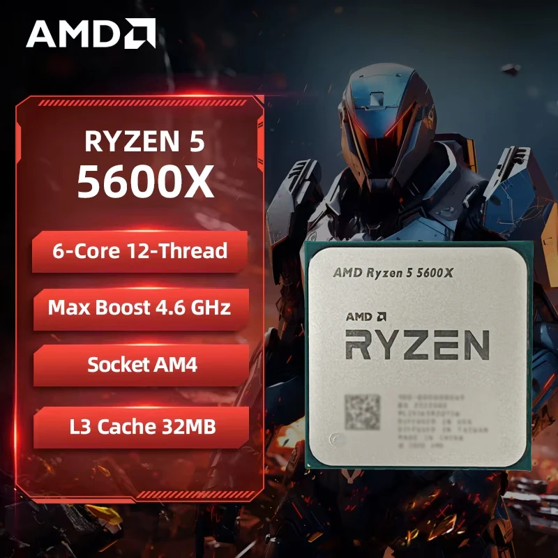 Processador AMD Ryzen 5 5600X, - Amd Cpu Ryzen 5 avaliação e preço