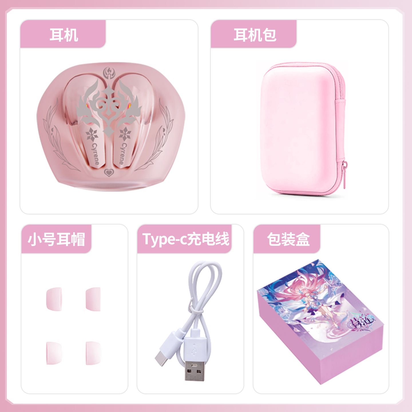 Fones de Ouvido Bluetooth Cyre - Gaming Accessories Anime avaliação e preço