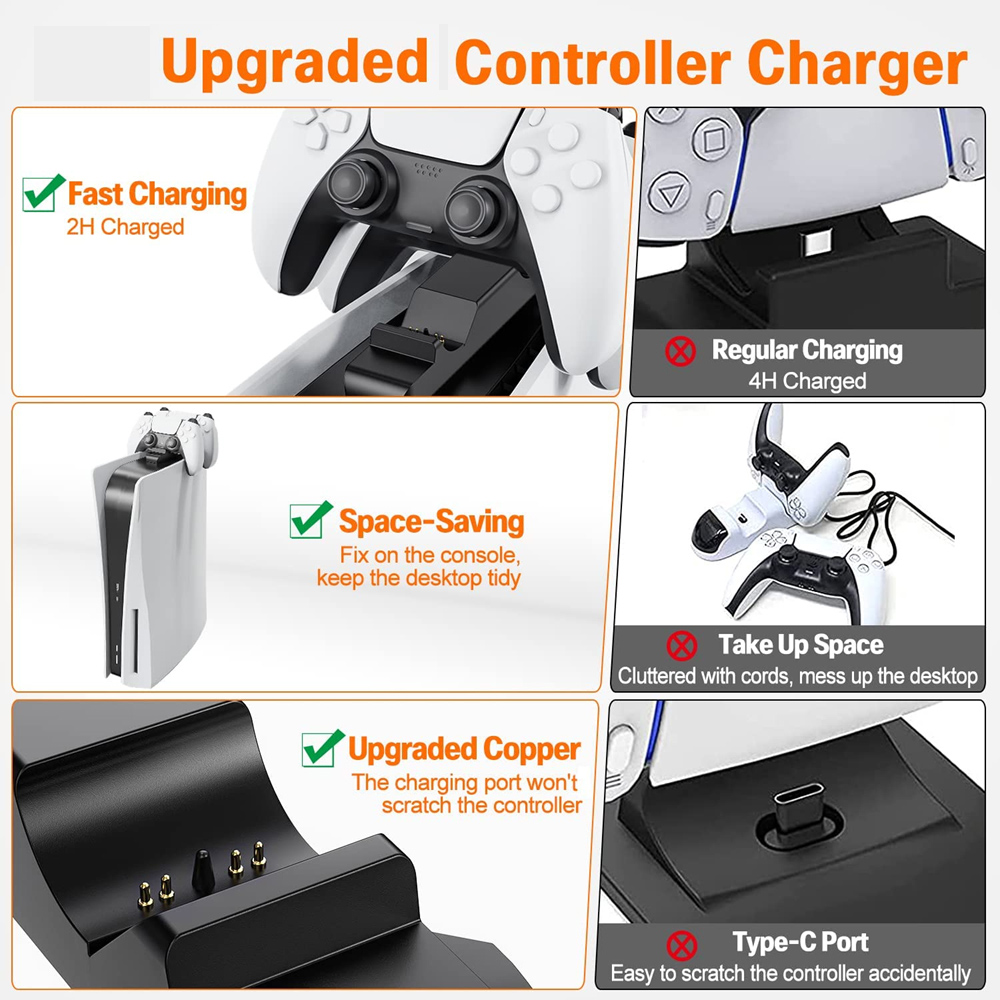Dual carregamento rápido berço - Gaming Zone Accessories avaliação e preço