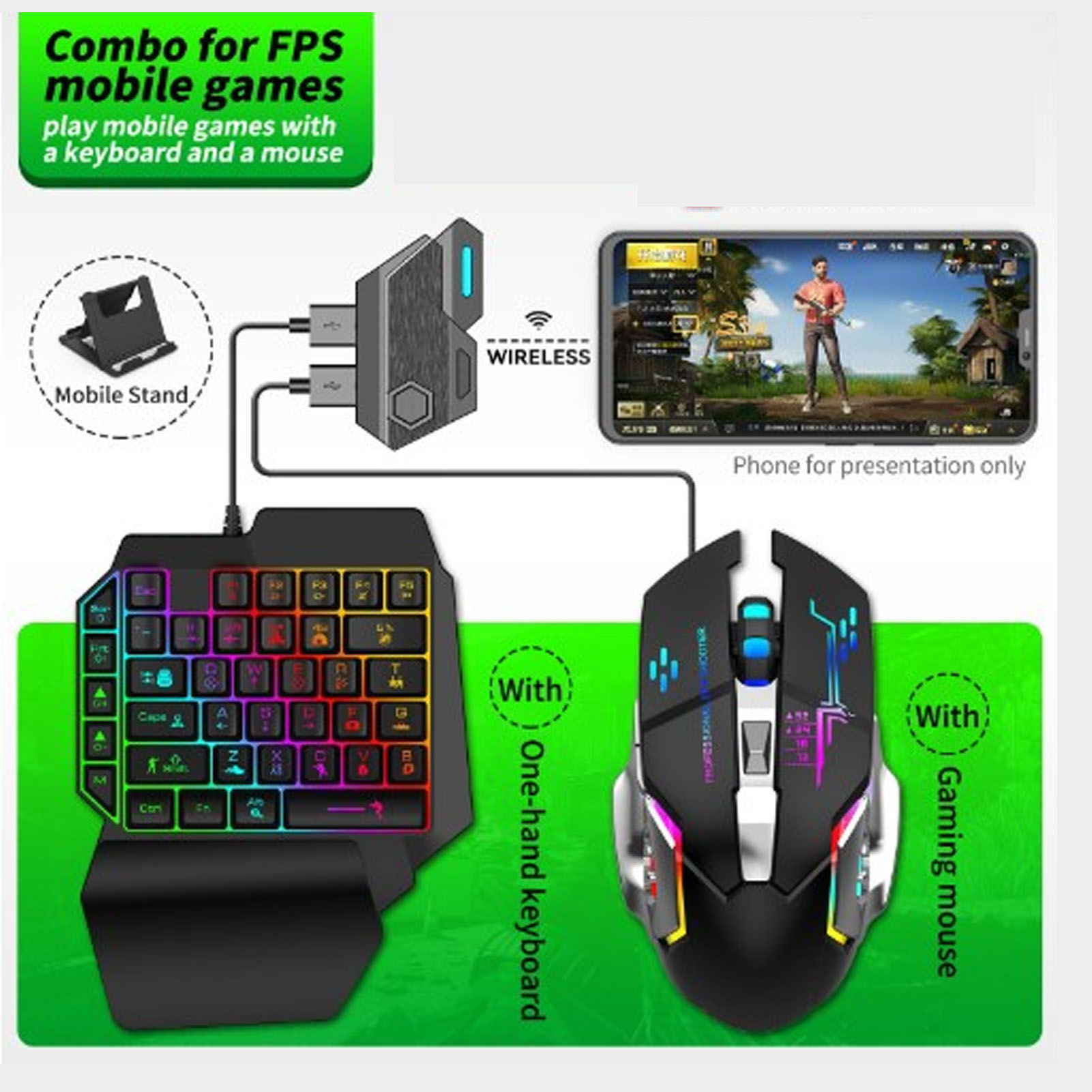Conjunto de Conversor de Tecla - Gaming Accessories For Phone avaliação e preço