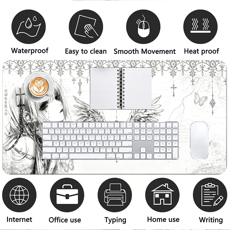 Mousepad de Couro Preto e Bran - Gaming Accessories Anime avaliação e preço